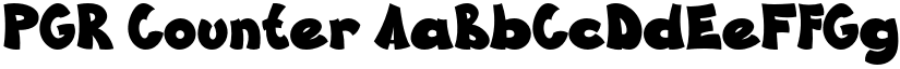 PGR Counter font