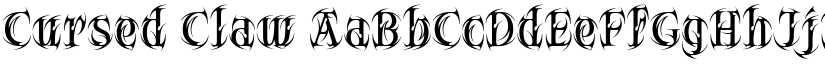 Cursed Claw font download
