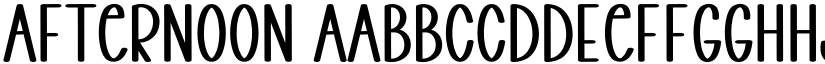 Afternoon font