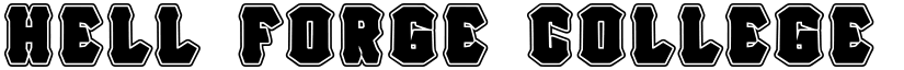 Hell Forge College font