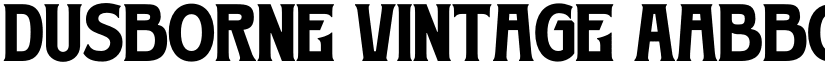Dusborne Vintage font