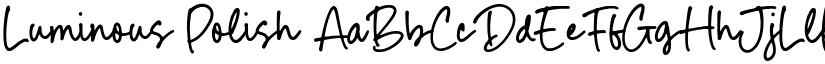 Luminous Polish font