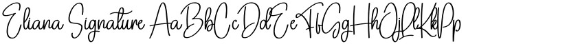 Eliana Signature font
