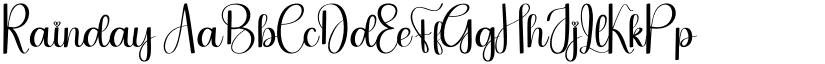 Rainday font