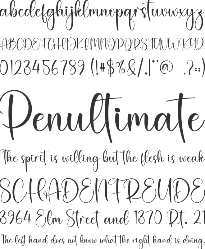 Beauty Highland font preview