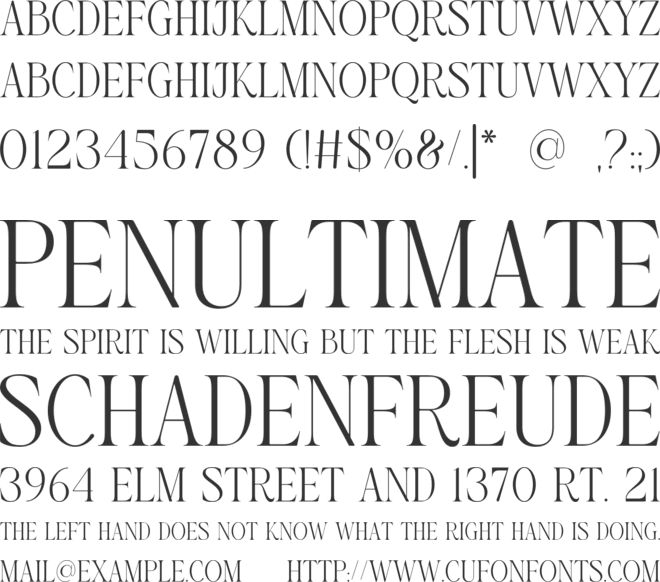 SELIYA GADNER font preview