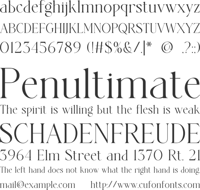 The SARGENT Serif font preview