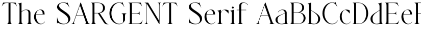 The SARGENT Serif font