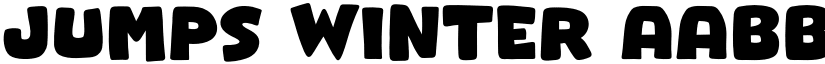 Jumps Winter font