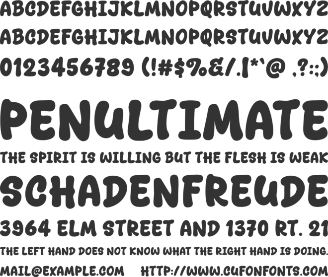 Holly Berry Pop font preview