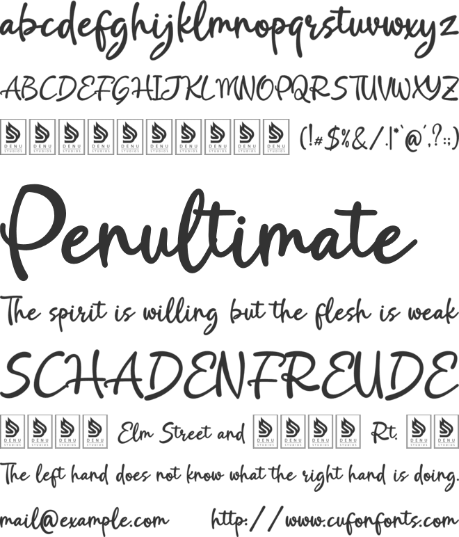 Softmark font preview