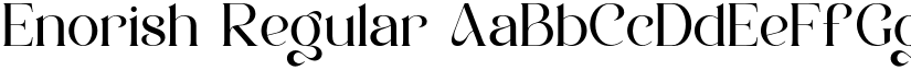 Enorish Regular font