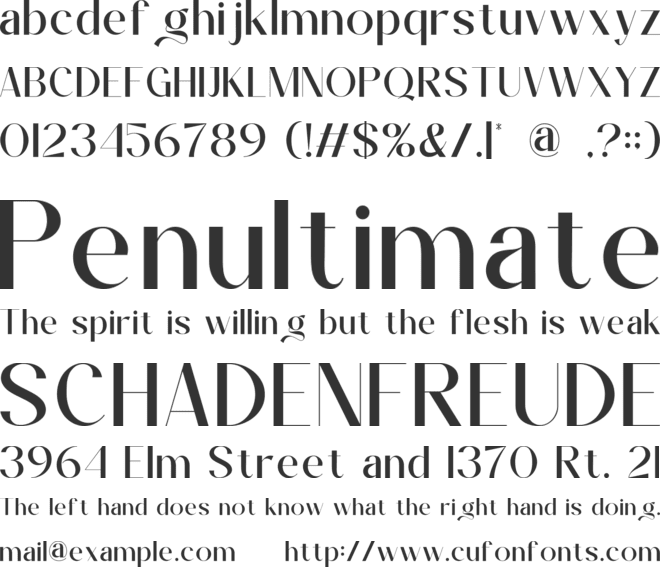 Hoolenn font preview