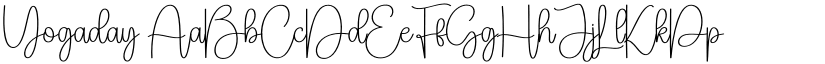 Yogaday font