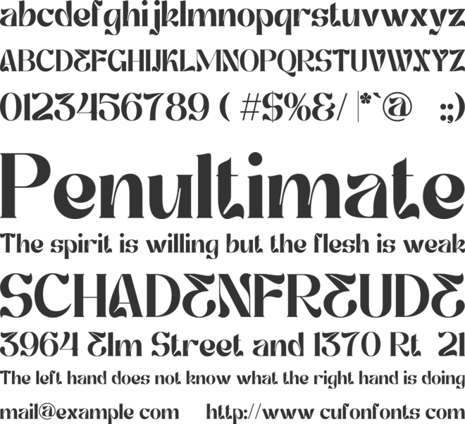 Posisy font preview