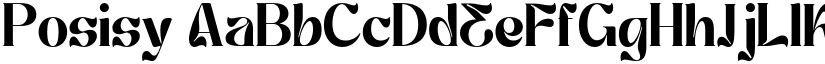Posisy font