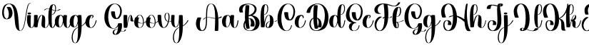 Vintage Groovy font