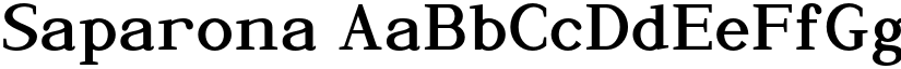Saparona font