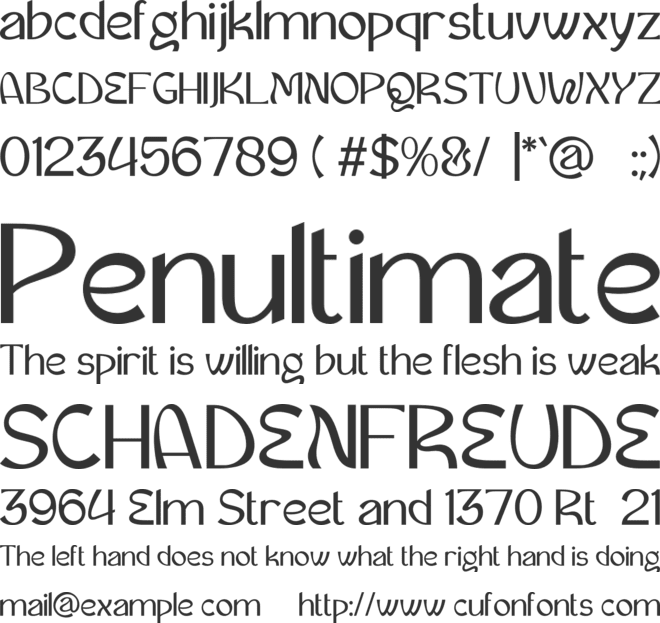 Salvia Rosmari font preview