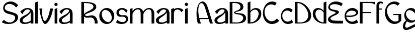 Salvia Rosmari font download