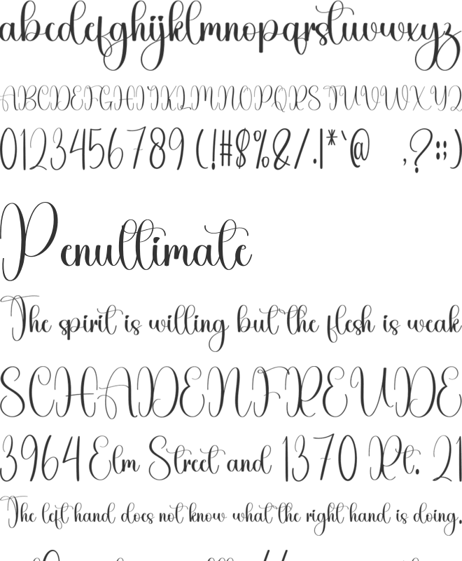 Hallowen font preview