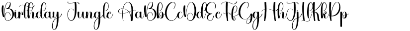 Birthday Jungle font