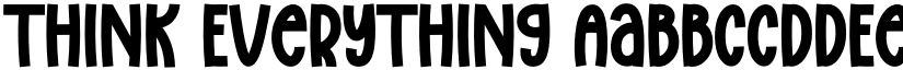 Think Everything font