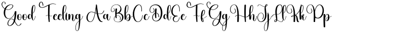 Good Feeling font download