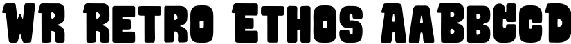 WR Retro Ethos font