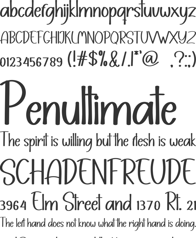 Santa Catalina font preview