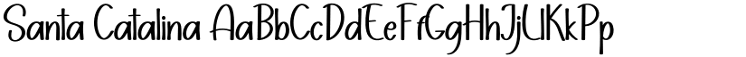 Santa Catalina font