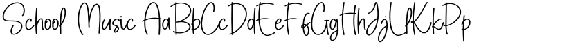 School  Music font