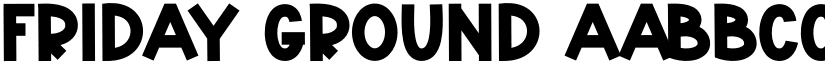 Friday Ground font