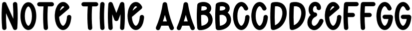 Note Time font download