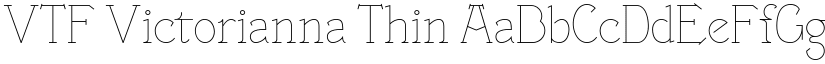 VTF Victorianna Thin font