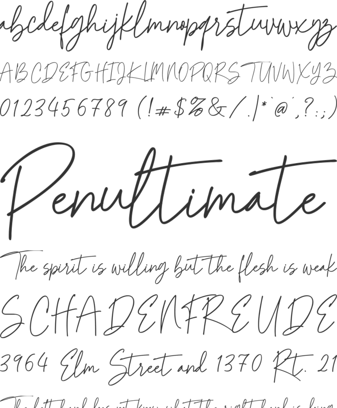 Ethereal Kaleidoscope font preview