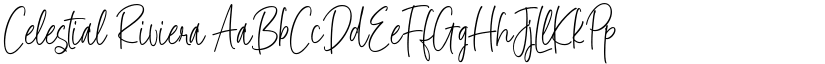 Celestial Riviera font