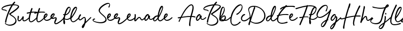 Butterfly Serenade font