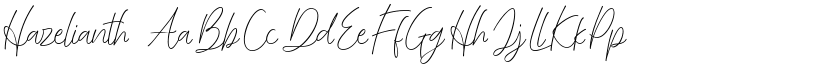 Hazelianth font