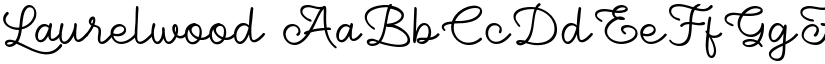 Laurelwood font