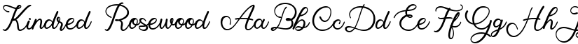 Kindred Rosewood font download