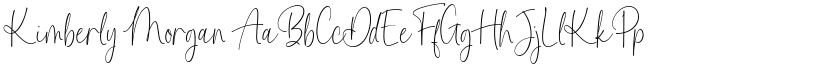 Kimberly Morgan font