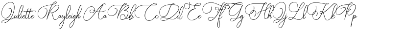 Juliette Rayleigh font download