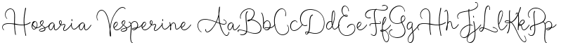 Hosaria Vesperine font