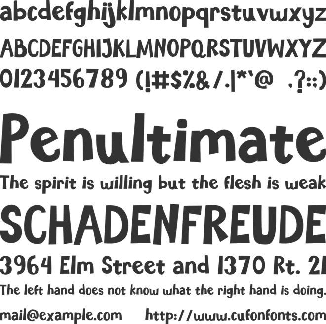 Mainyuk font preview