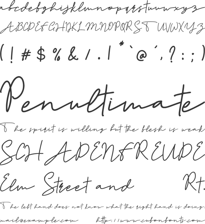 Andalusia Bt font preview