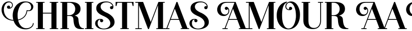 Christmas Amour font