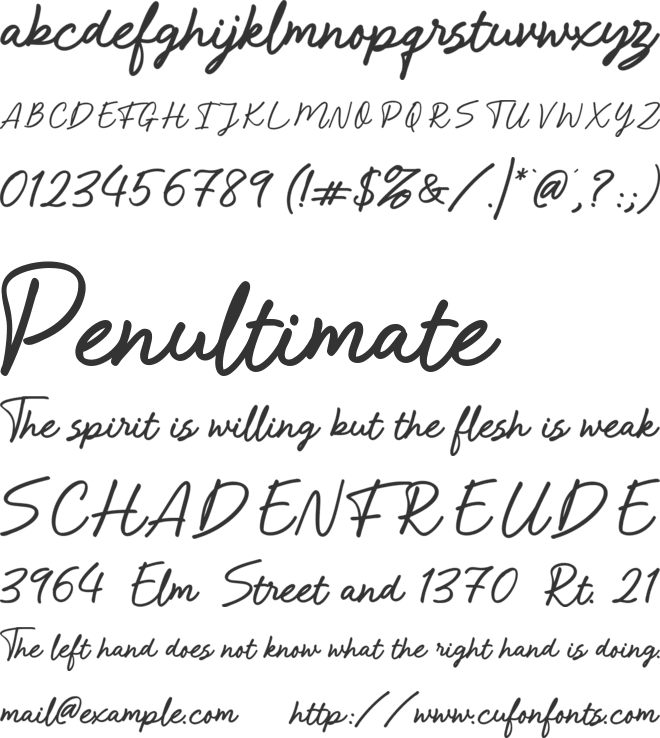 Melodious Bloom font preview