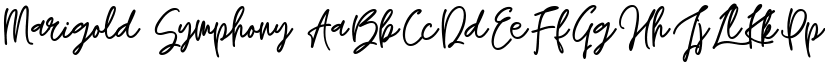 Marigold Symphony font