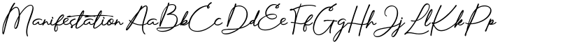 Manifestation font